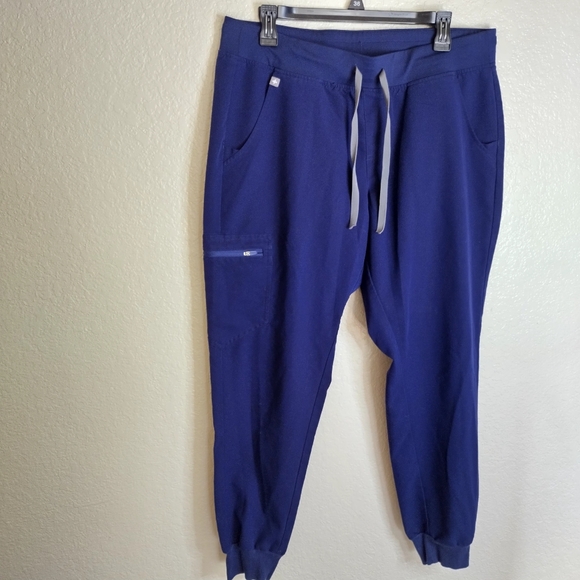 Figs Zamora Jogger Scrub Pants In Blue Sz L - Picture 1 of 7
